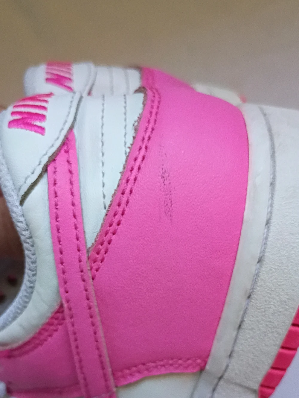 Nike Kids' Pink and White Low-Top Sneakers